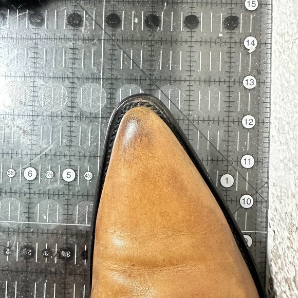 Botas Jaca Men Size MEX 28.5 EE US 10.5 Brown Leather Cowboy Western Boot - Picture 14 of 14